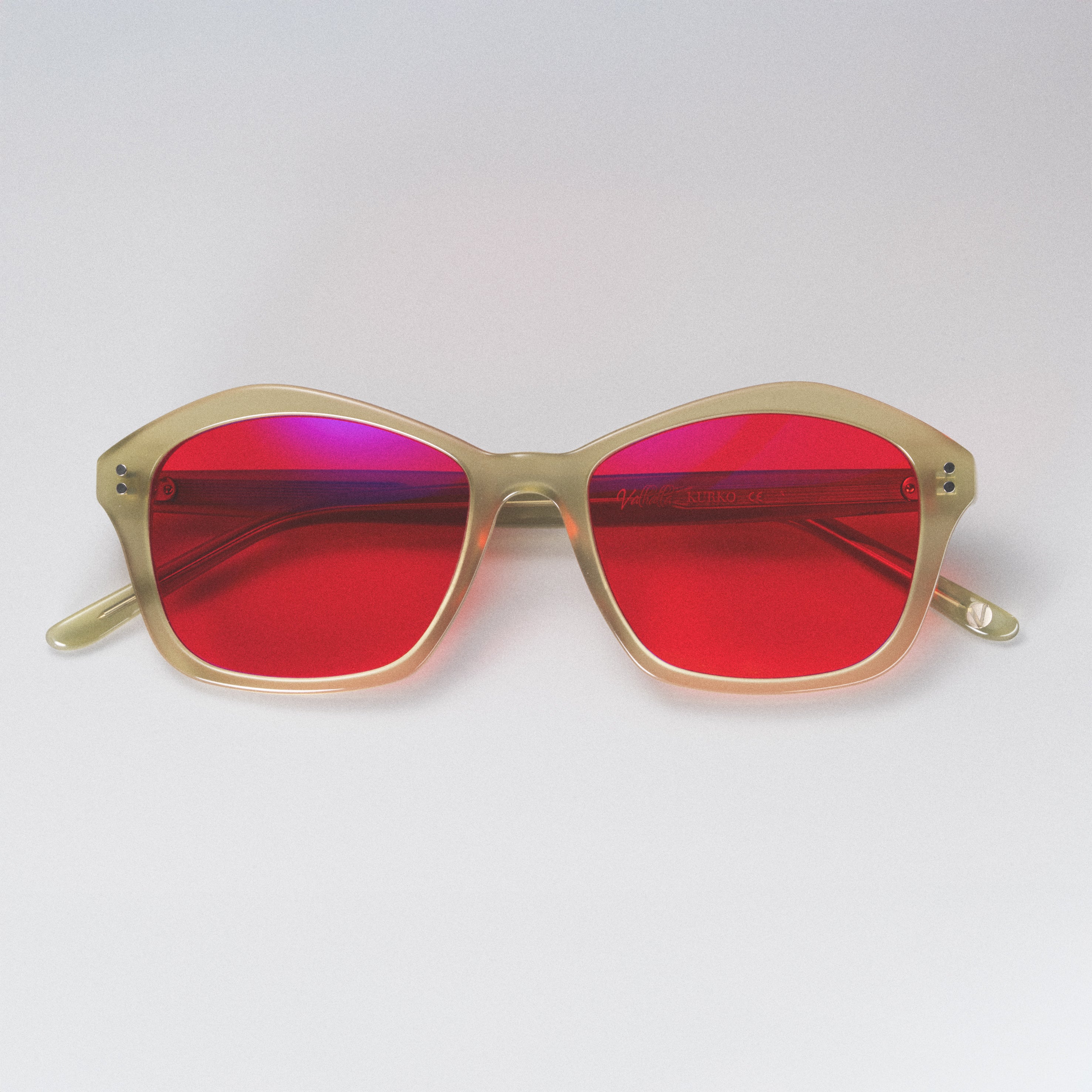 Valhalla V215 / Verde / Lente roja